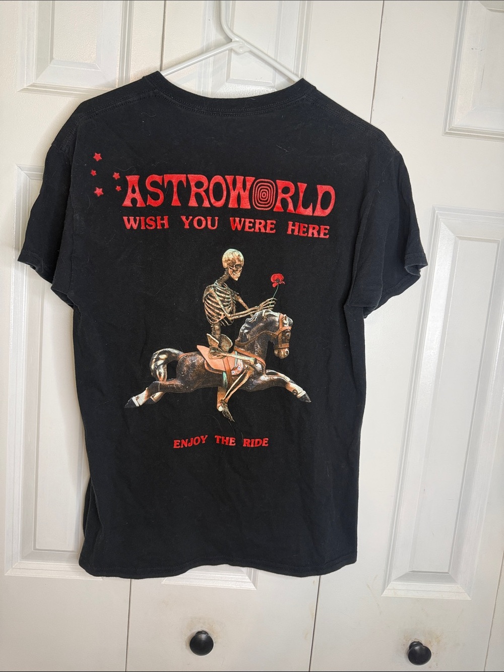 Asroworld Men’s Black Graphic Tee - 'Wish You Were Here'